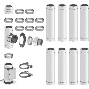 Komín KOMINEX CZ KOMINEX komínová sestava délka 9,3 m 1,0/180/35