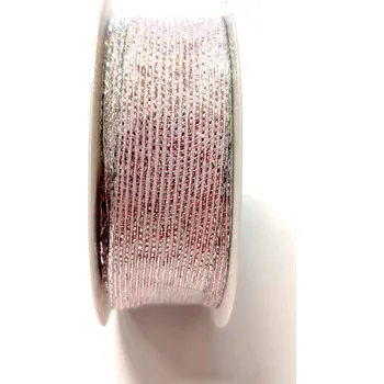 Stuha Stuha růžovo-stříbrná