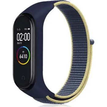 Příslušenství k chytrým hodinkám Xiaomi Mi Band 3/4 náhradní náramek Nylon Barva: Modro-žlutá MBSCZ-NLN007