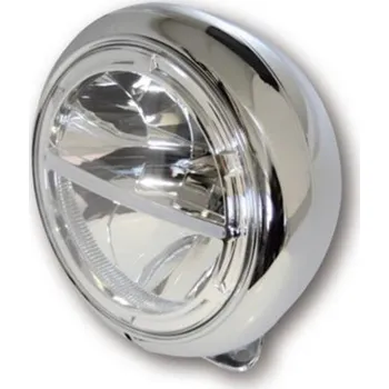 Osvětlení pro motocykl HIGHSIDER LED moto přední světlo VOYAGE HD-STYLE chrom