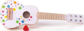Hudební nástroj pro děti Bigjigs Toys Dřevěná kytara Star