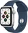 Apple Watch SE 40 mm, stříbrný hliník s hlubokomořsky modrým sportovním řemínkem