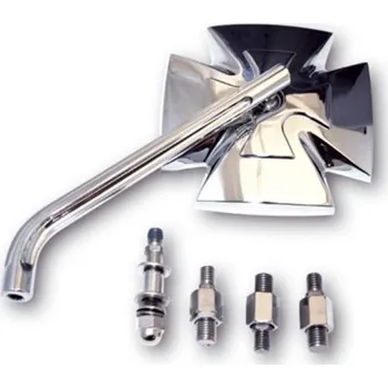 Zrcátko pro motocykl HIGHSIDER moto zrcátko IRON CROSS chrom