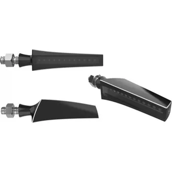 Osvětlení pro motocykl HIGHSIDER LED moto sekvenční blinkry STS 1 černé / stříbrné