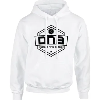 Pánská mikina Pánská mikina s kapucí DNB Erb Velikost: XL, Barva: Bílá