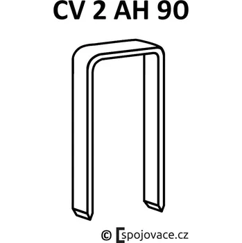 Průmyslová sponka Nerezové spony Schneider CV 2 AH 90, délka 30 mm