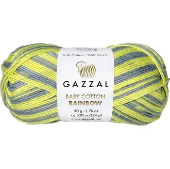 Příze Příze Gazzal Baby Cotton Rainbow 479
