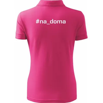 #na_doma - Polokošile dámská Pique Polo - S ( Purpurová )