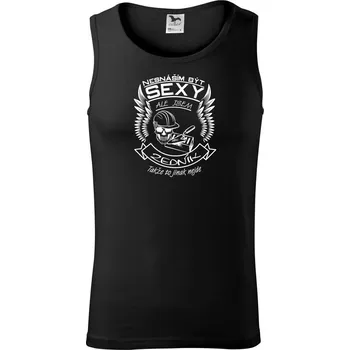 Pánské termoprádlo Nesnáším být sexy - zedník - Tílko pánské Core - 2XL ( Černá )