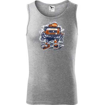 Zombie kazeťák - Tílko pánské Core - XL ( Tmavě šedý melír )