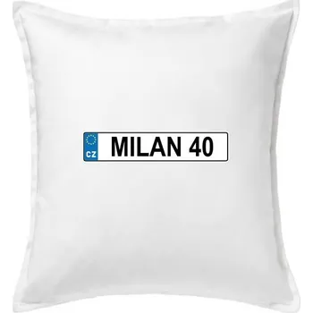 Polštář SPZ Milan 40 - Polštář 50x50 - 50x50 - Pouze potah ( Bílá )