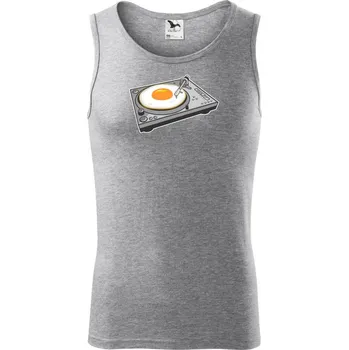 Gramofon vejce - Tílko pánské Core - XL ( Tmavě šedý melír )