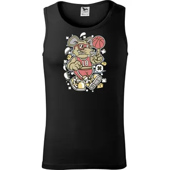 Pánské termoprádlo Myš basketbal - Tílko pánské Core - M ( Černá )