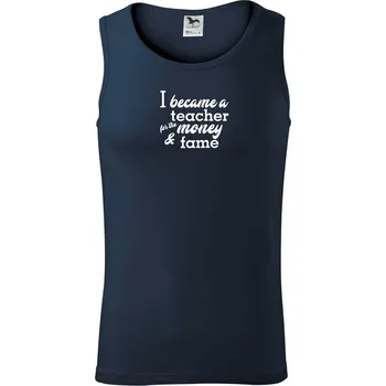 Became a teacher - Tílko pánské Core - XL ( Námořní modrá (velmi tmavá - téměř černá) )