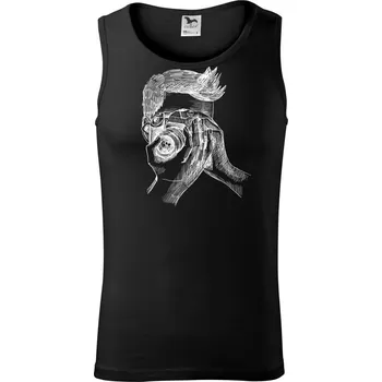 Pánské termoprádlo Fotograf kreslený - Tílko pánské Core - 2XL ( Černá )