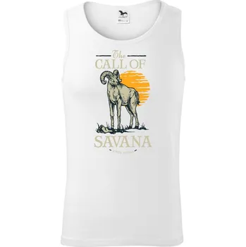 Savana koza - Tílko pánské Core - L ( Bílá )