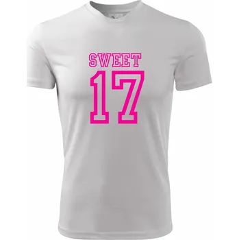 Chlapecké tričko Sweet 17 - Dětské triko sportovní (dresovina) - 146 cm/10 let ( Bílá )