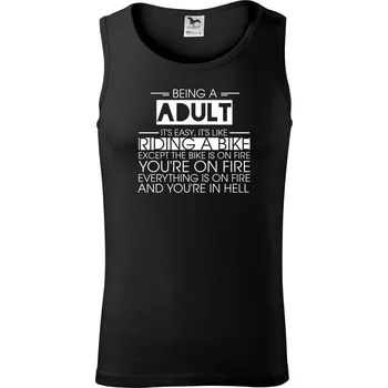 Pánské termoprádlo Being a adult - bike - Tílko pánské Core - L ( Černá )