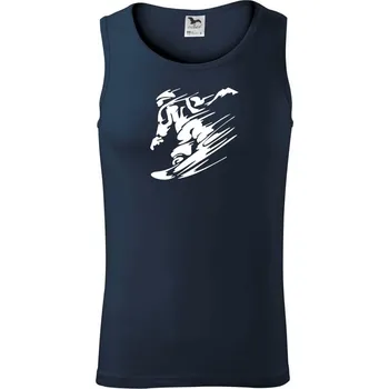 Rychlý snowboardista - Tílko pánské Core - 2XL ( Námořní modrá (velmi tmavá - téměř černá) )