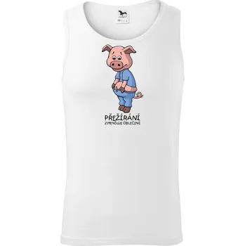 Přežírání zmenšuje oblečení (Hana-creative) - Tílko pánské Core - 2XL ( Bílá )