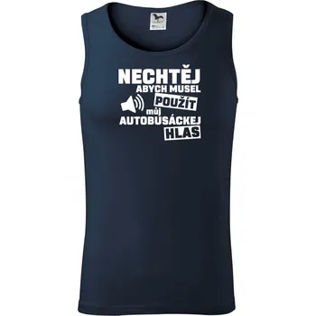 Autobus - hlas - Tílko pánské Core - S ( Námořní modrá (téměř černá) )