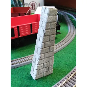 Modelová železnice Opěrná zeď spojovací sloupek nízký G - Modul 07 (Zahradní železnice)