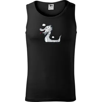 Pánské termoprádlo Dračí lodě olejomalba - Tílko pánské Core - M ( Černá )