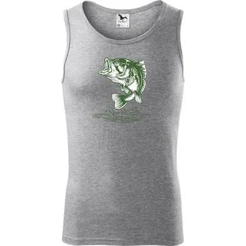 Skákající ryba - Tílko pánské Core - 2XL ( Tmavě šedý melír )