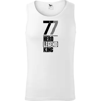 Hero, Legend, King x Queen 1977 - Tílko pánské Core - S ( Bílá )
