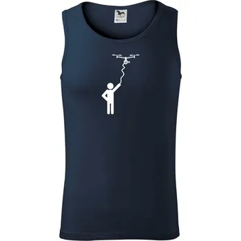 Dron na kabelu - Tílko pánské Core - S ( Námořní modrá (velmi tmavá - téměř černá) )