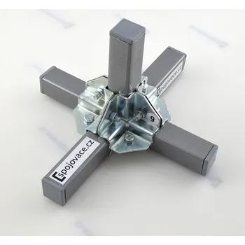 Tesařské kování Spojovače.cz Boční pětistranná spojka jeklu (jaklu) 25x25 mm, typ 9