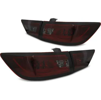 Zadní světlomet TUNING-TEC Zadní světla Renault Clio IV 13- HATCHBACK červené/kouřové LED BAR