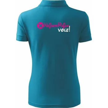 Nejsem Rajda! Vole! - Polokošile dámská Pique Polo - 3XL ( Tmavý tyrkys )