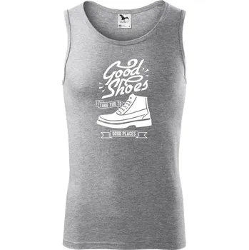 Good Shoes - Tílko pánské Core - L ( Tmavě šedý melír )