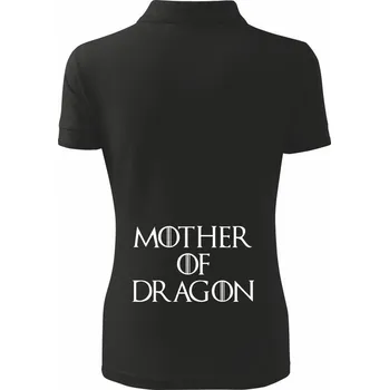 Mother of Dragon - Polokošile dámská Pique Polo - XS ( Černá )