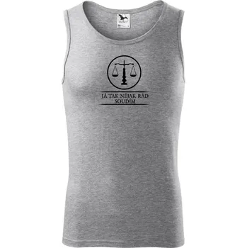 Já tak nějak rád/a soudím - Tílko pánské Core - M ( Tmavě šedý melír )