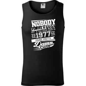 Pánské termoprádlo Nobody is perfect - 1977 - Tílko pánské Core - 2XL ( Černá )