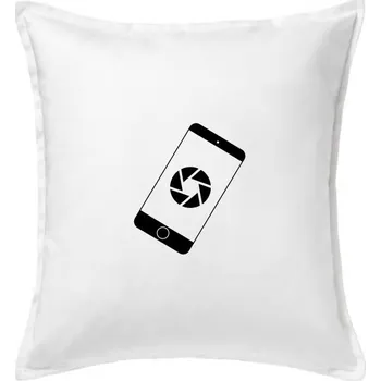Polštář Mobil foto - Polštář 50x50 - 50x50 - Pouze potah ( Bílá )