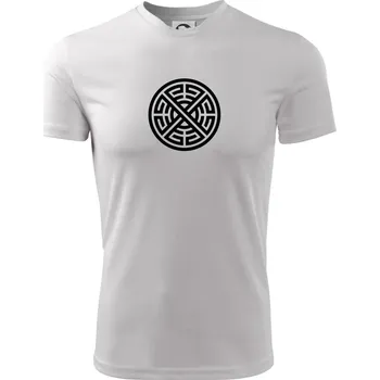 Chlapecké tričko Keltský kruh - Dětské triko sportovní (dresovina) - 146 cm/10 let ( Bílá )