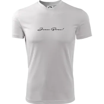 Řekni to - Jsem Borec - Dětské triko sportovní (dresovina) - 146 cm/10 let ( Bílá )