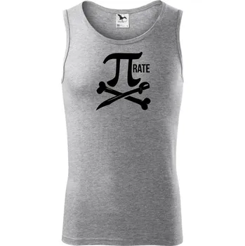 Pirate PÍ - Tílko pánské Core - M ( Tmavě šedý melír )