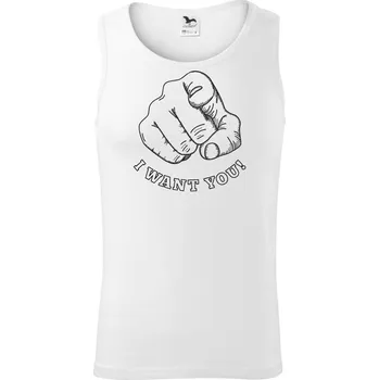 I want you - ruka - Tílko pánské Core - M ( Bílá )