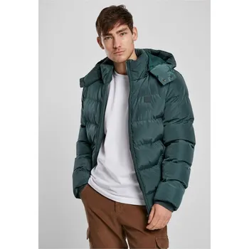 Pánská větrovka Pánská bunda Urban Classics Hooded Puffer Jacket - zelená S