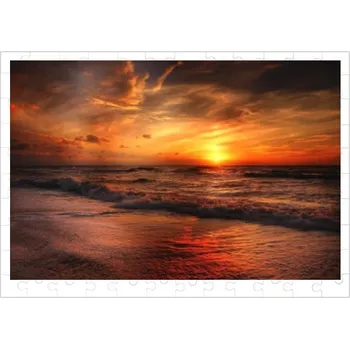 Puzzle Puzzle velké s potiskem puzzle, letní dovolená západ slunce