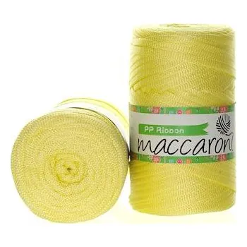 Příze Maccaroni PP Ribbon světle žlutá 14