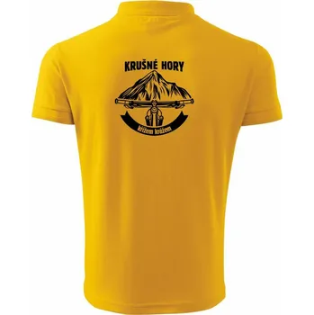 Pánská košile Krušné hory křížem krážem - Polokošile pánská Pique Polo 203 - XL ( Žlutá )
