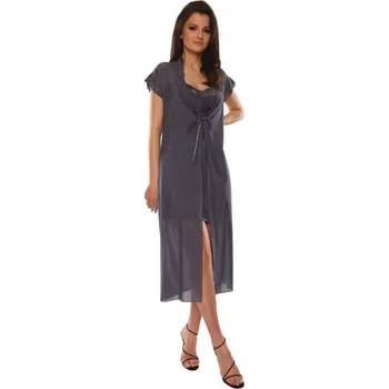 Dámský župan Dlouhý dámský župan 470 ALISON šedá S