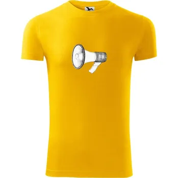 Pánské tričko Megafon - Viper FIT - Pánské zůžené tričko - XL ( Žlutá )