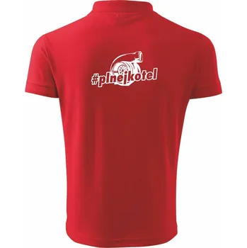 Pánská košile Plnej kotel - Polokošile pánská Pique Polo 203 - XL ( Červená )