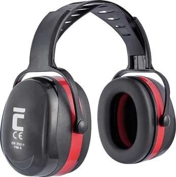Chránič sluchu ČERVA FM-3 černý/červený